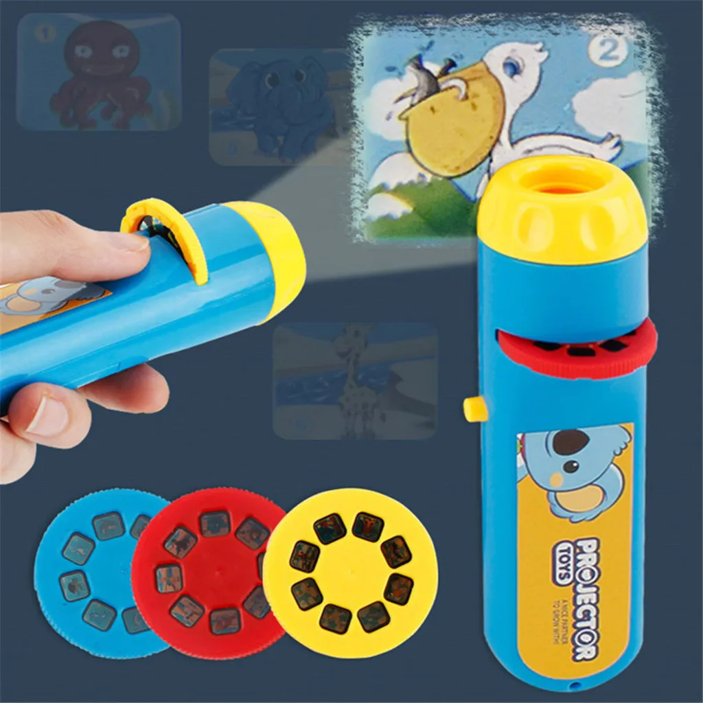 

Монтессори портативный фонарик проекционный реалистичный Мир животных экшн обучающая игрушка Раннее Обучение игры для детей