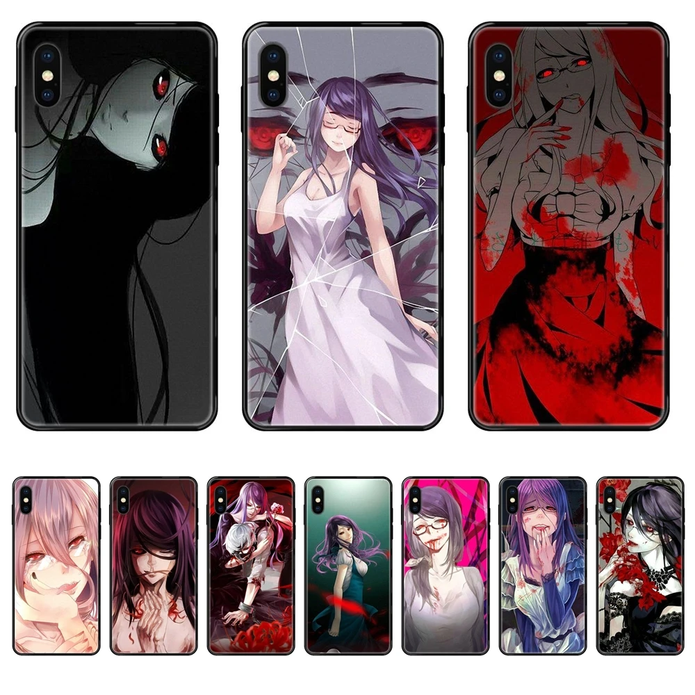Черный мягкий ТПУ Живая Любовь телефон Токийский Гуль Kamishiro Rize дизайны для Samsung