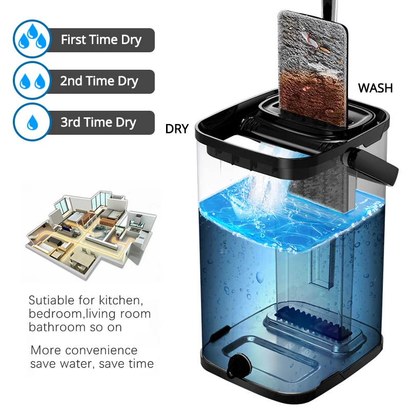 Обувь на плоской подошве резиновые спрей Швабра свободной рукой отжимная из