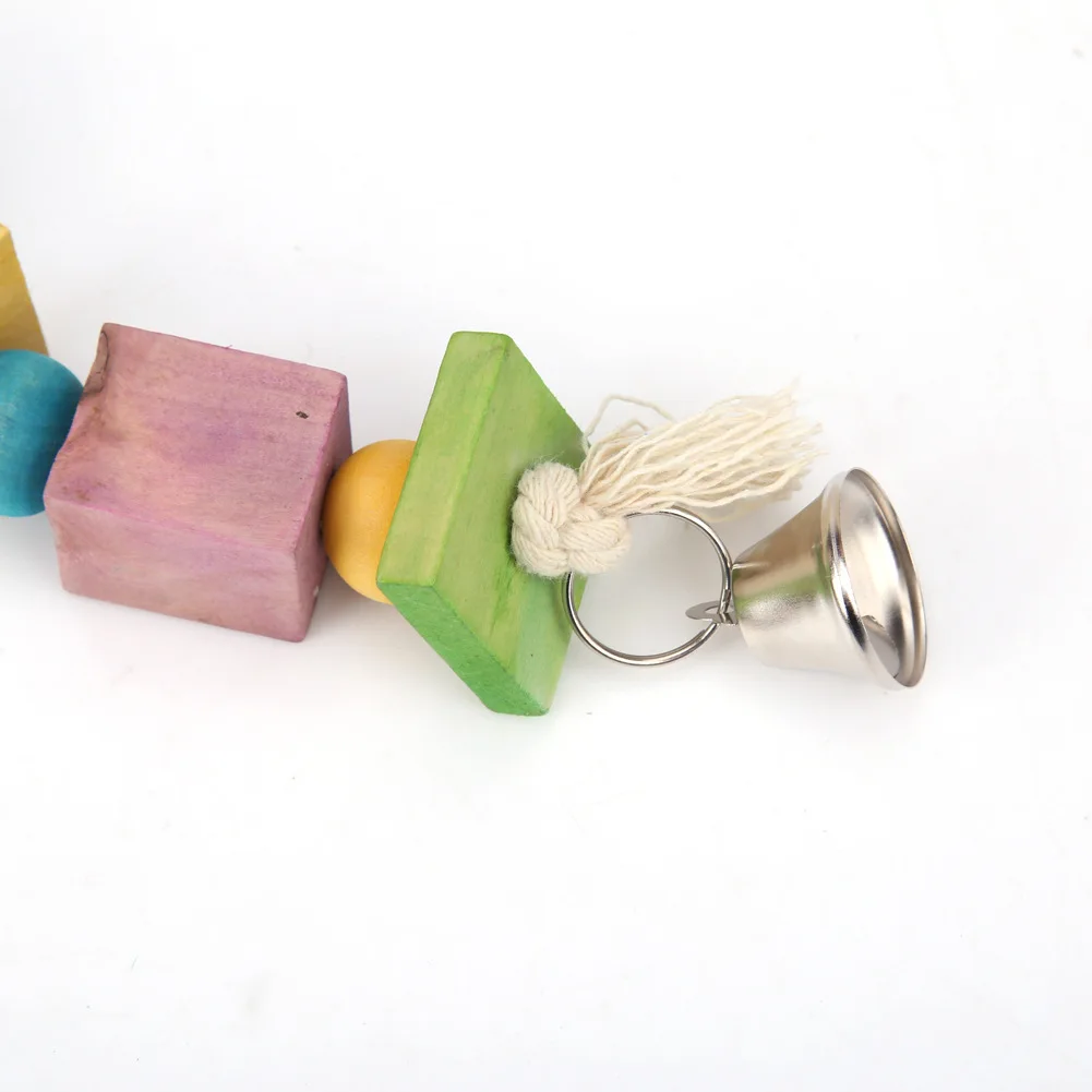 Попугай Игрушка птица Jingang животное красочный колокольчик Динь качели игрушка