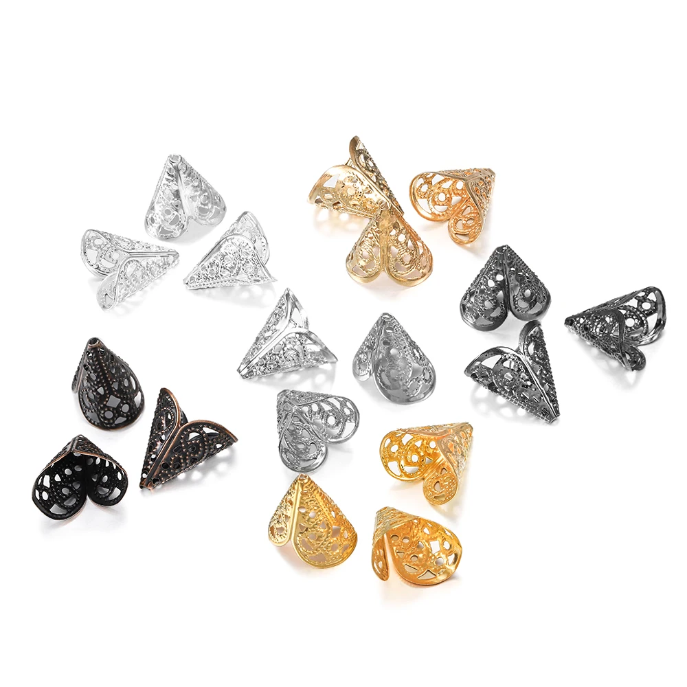 

50 шт. 16x16 мм Шармы конусные шапочки для бусин в форме цветка торуса форма шарика колпачок разделитель браслета бусины для самостоятельного п...