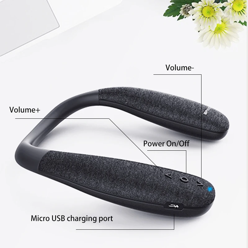 

Outdoor Neck Hanging Bluetooth Speakers Portable Column Wireless Hi-Fi Stereo Music Subwoofer Bocinas Sound System Altavoz Sport