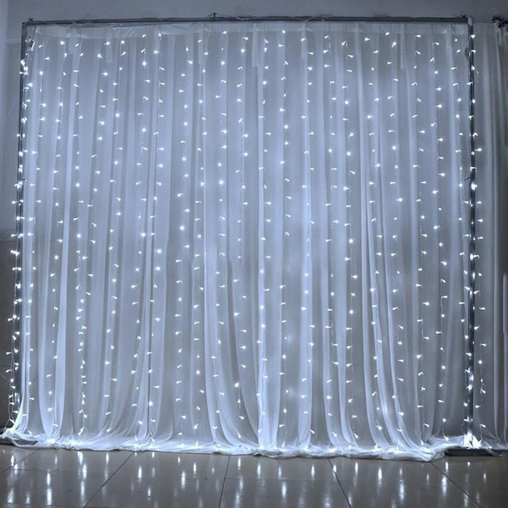 Светодиодный 220 В ЕС/110 штепсельная вилка стандарта США строка шторы светильник