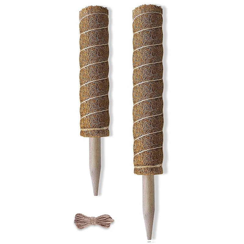 

Столб Monstera Coir Totem, столбы для подъема растений, моховые палочки для поддержки комнатных растений с джутовым Канатом