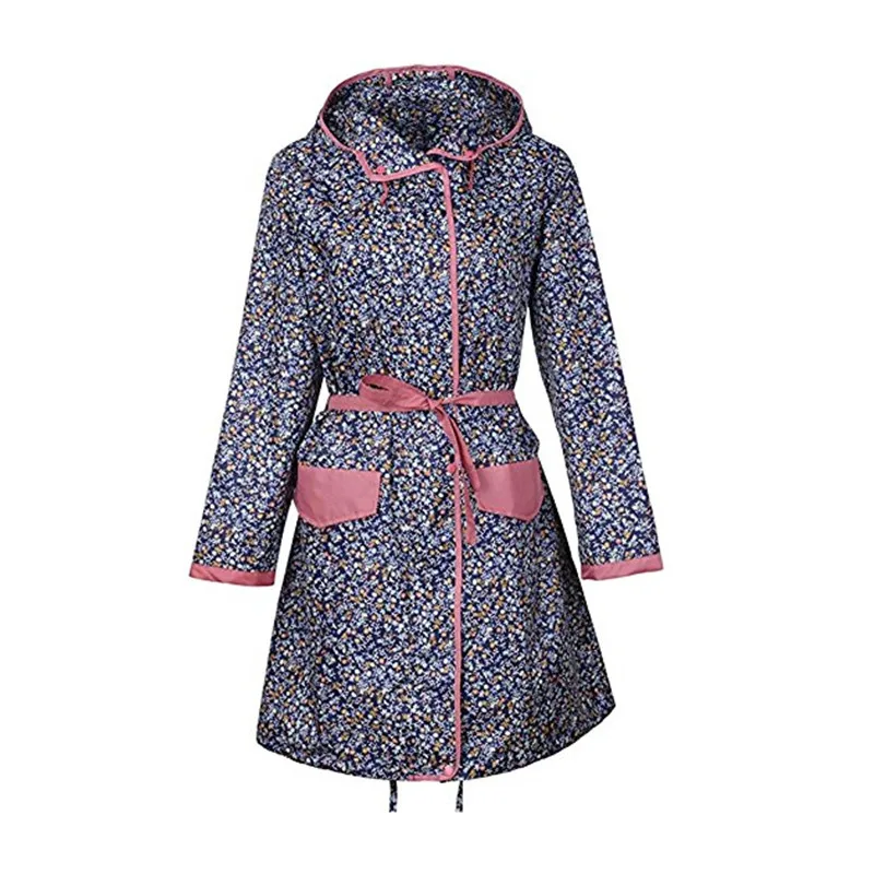 Длинные женские плащи-пончо дождевики уличные водонепроницаемые пальто куртки