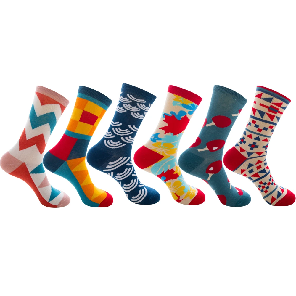 Унисекс большие размеры хлопковые мужские носки забавные животные собака слон