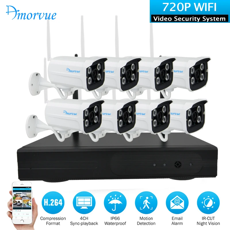 Система видеонаблюдения Amorvue 8 каналов 1080P Wi Fi шт.|Система наблюдения| |