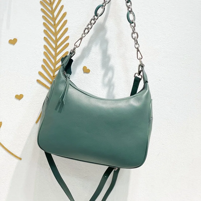 

Fashion leather Tote Bag 2021 New casual versatile shoulder bag head layer cowhide tote bag purses and handbags little bag