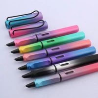 luxury high quality fashion color gradient 0 38 nib aurora fountain pen pink black ink pen stationery office school supplies