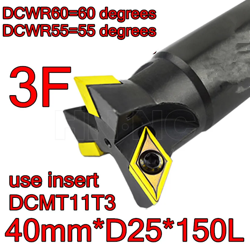 40 мм DCWR55-40-C25-150L-3T DCWR60-40-C25-150L-3T вставить DCMT11T304ee