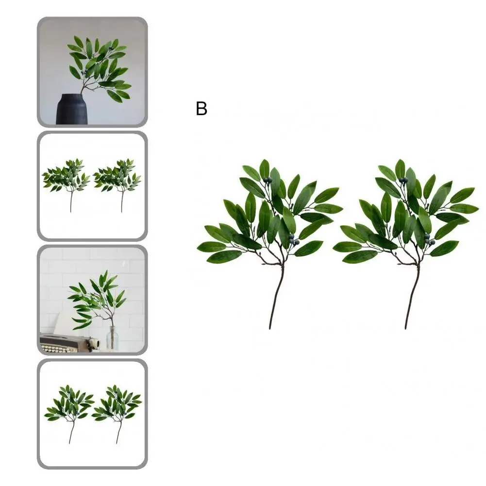 

Уникальное широкое применение, пластиковый мягкий визуальный эффект, имитация листьев эвкалипта, Искусственный лист для декора, 2 пучка
