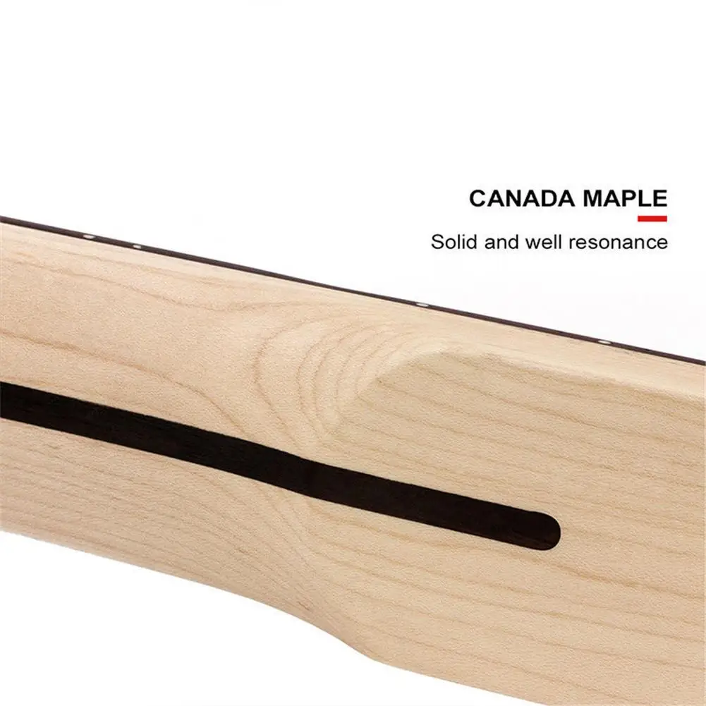 

Electric Guitar Neck 21 FRET Maple Rosewood Inlay For TELE TL Replacement