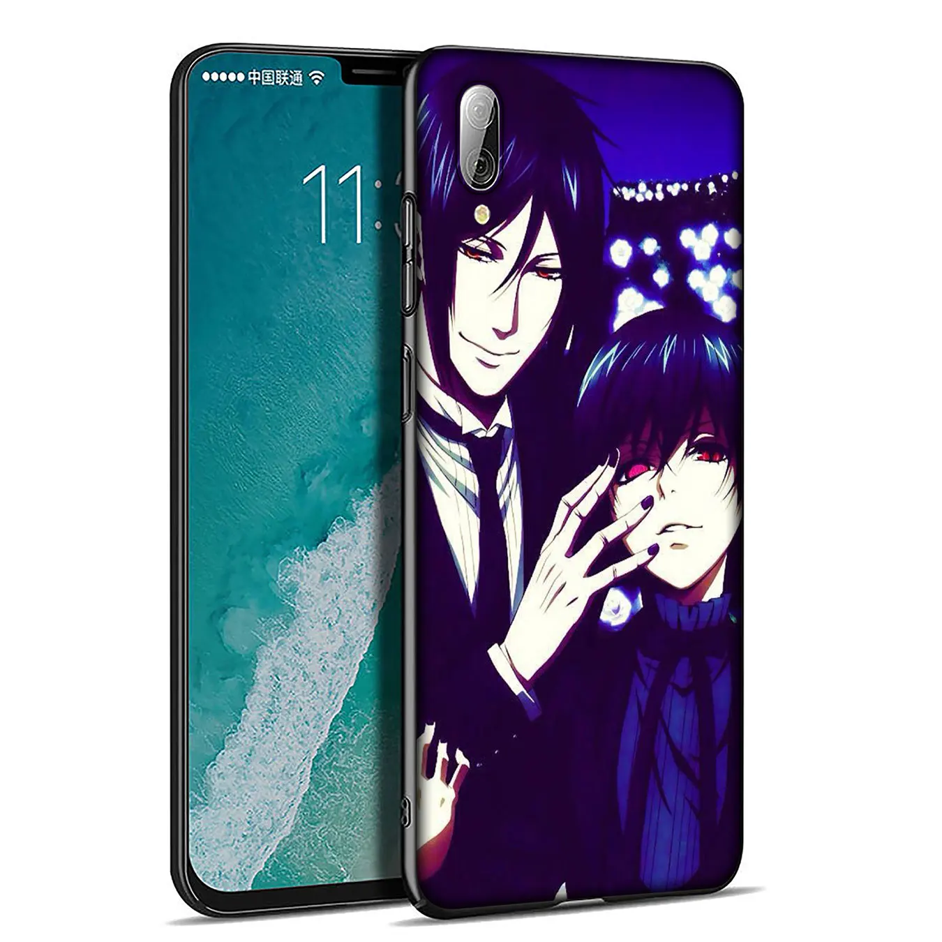 Мягкий силиконовый чехол для телефона Butler Kuroshitsuji аниме черный Xiaomi Redmi Note 8 8T 8A 7 7A 6