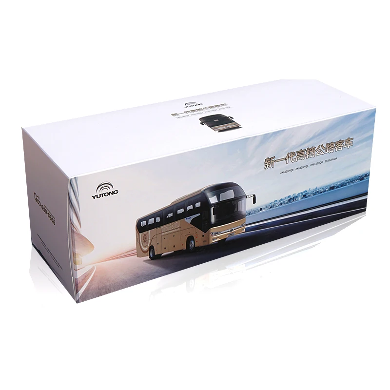 

1:42 scale Diecast Model yutong ZK6128HQB Road bus car model 1/42 Alloy Toy Car Miniature Collection for Boys Girls toy Gift