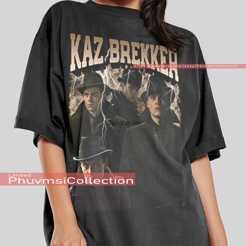 Винтажная рубашка Kaz Brekker 90 &amp #39 s футболка с эффектом тени и кости из фильма