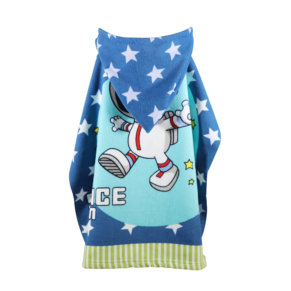 Детское полотенце с капюшоном 1 шт. милый мультяшный плащ пляжное детский халат