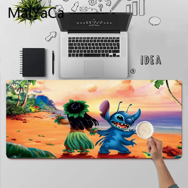 

MaiYaCa Cute Cartoon Office Mice Gamer Mouse Pad Anti-slip Rubber Gaming Mouse Mat xl xxl 800x300mm for Lol world of warcraft