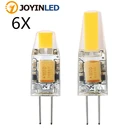 Миниатюсветодиодный Светодиодная лампа G4, сменная галогенная лампа с углом луча 360, 12 В переменногопостоянного тока, 3 Вт, 6 Вт