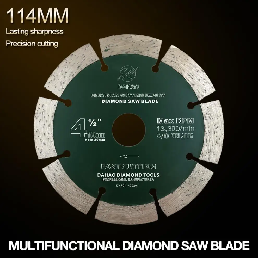 114 мм Разделение зуб сегментированные Форма алмазный пильный диск из