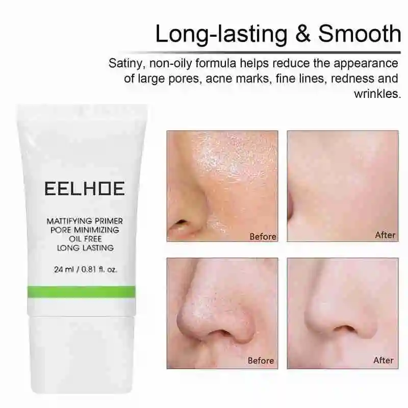 

New Fashion Hot 24Ml Mattifying Primer Pore Minimize Isolated Long Free Primer Make-Up Moisturizing Base Face Oil Lasting V6Z5