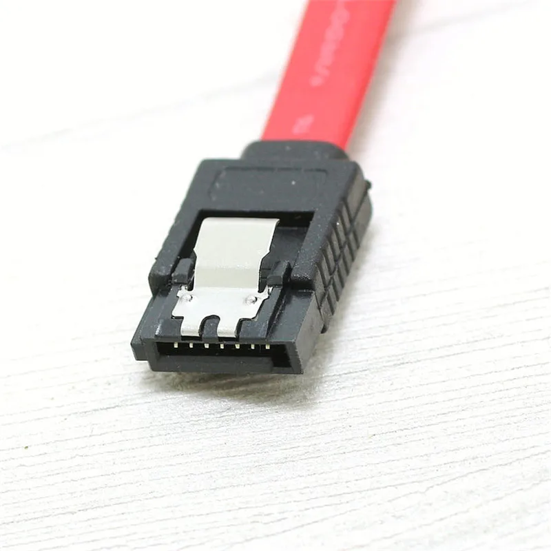 

Double shrapnel SATA3.0 data cable side bend SATA3.0 hard drive data cable has been bent left and 50cm left