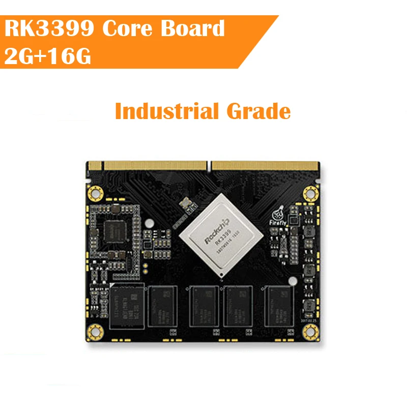 Фото Основная плата RK3399 Core-3399J Промышленная плата для ПК A72 + A53 Шестиядерный 64-битный 2,0 ГГц Поддержка нескольких ОС Ubuntu Android 2 ГБ + 16 ГБ №5