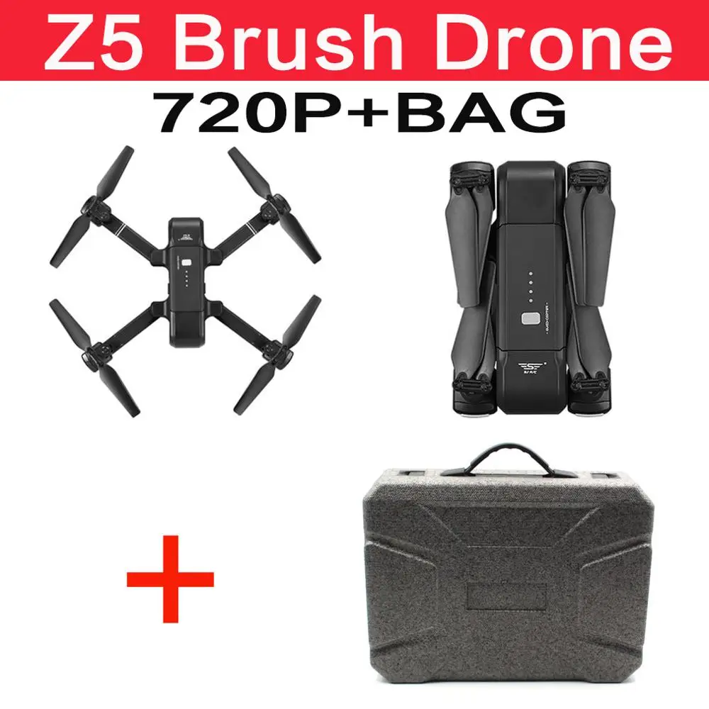 SJRC F11 Z5 gps 5G Wifi FPV с камерой 2K 28 мин Время полета бесщеточный или складной рычаг селфи RC Дрон Квадрокоптер игрушка в подарок SJRC F11 PRO gps Дрон с Wifi FPV 1080 P/2 K HD камера F11 бесщеточный Квадрокоптер Vs SG906 - Цвет: Z5 2.4G 720P bag