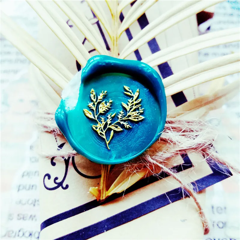 Печать для воска эвкалипта с цветами и листьями печать конверта сделай сам