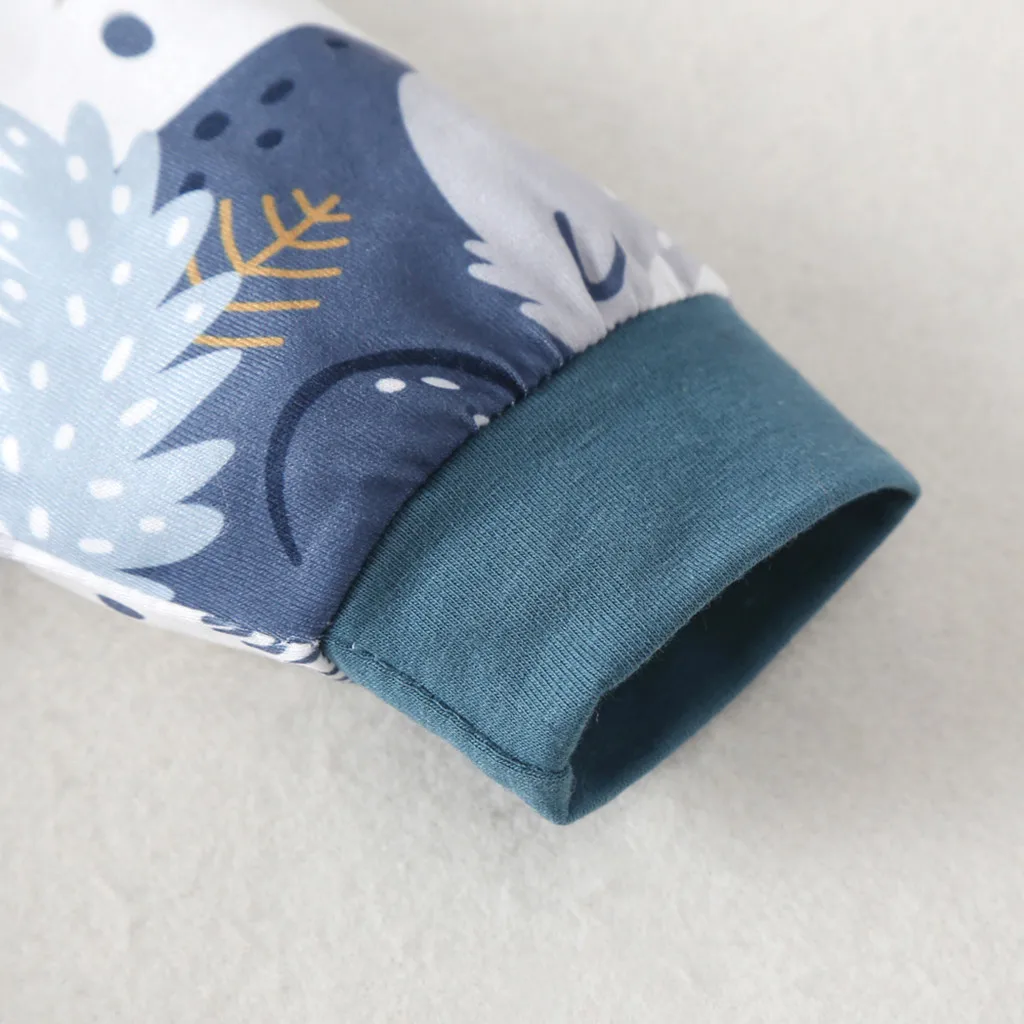 Детский комбинезон с длинным рукавом мультяшным принтом|Ромперы| |