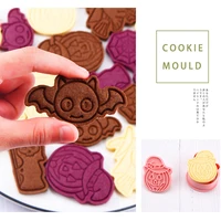 6pcs animals shape cookie cutters animal camel plastic 3d cartoon pressable biscuit mold stamp kitchen baking pastry bakeware