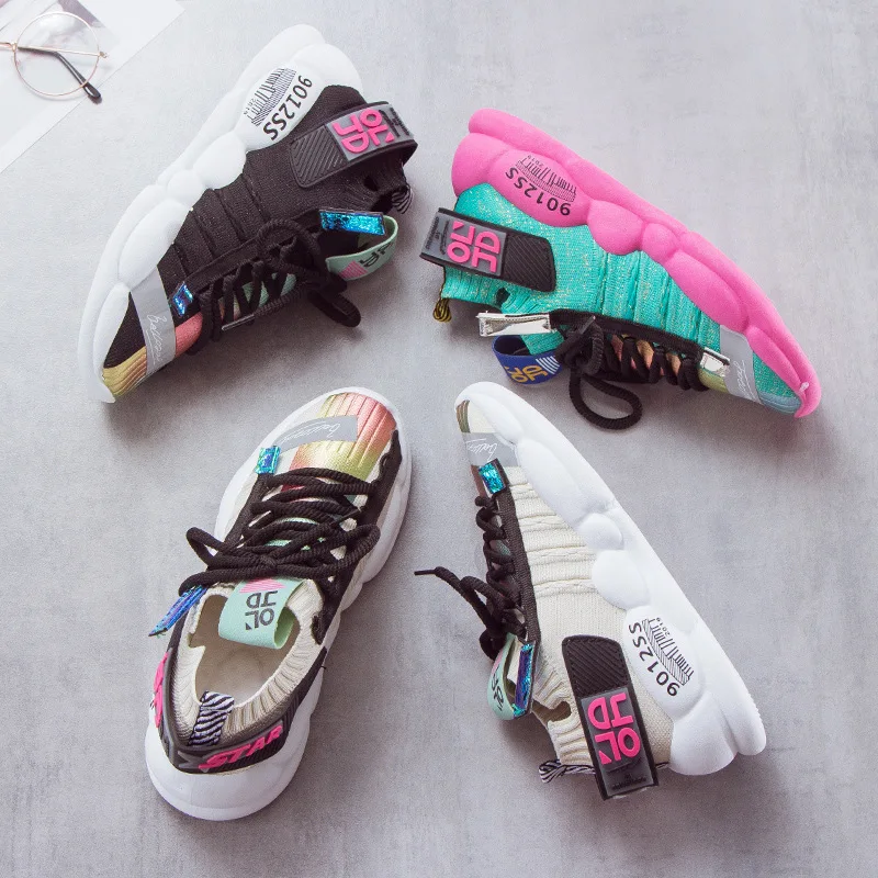 

Туфли для папы для студенток, новая летняя Корейская версия Baitafei, плетеная спортивная обувь