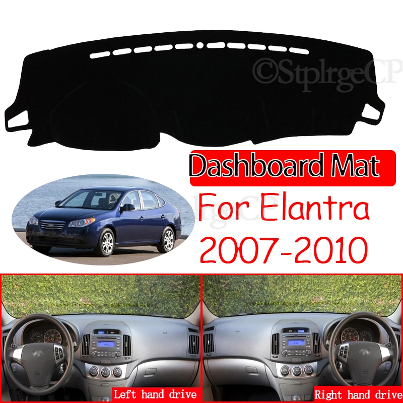 

Противоскользящий коврик для Hyundai Elantra 2007 2008 2009 2010 HD Avante I30, накладка на приборную панель, Солнцезащитный коврик, защитные аксессуары для авто...