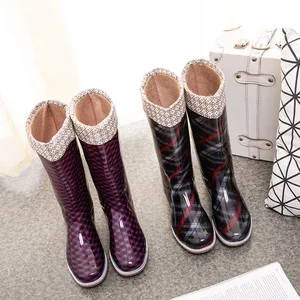 Женские высокие сапоги Swyivy Rianboots, зимняя теплая водонепроницаемая обувь для дождя, новинка 2020, высокие резиновые сапоги с носком, женские сапоги из ПВХ