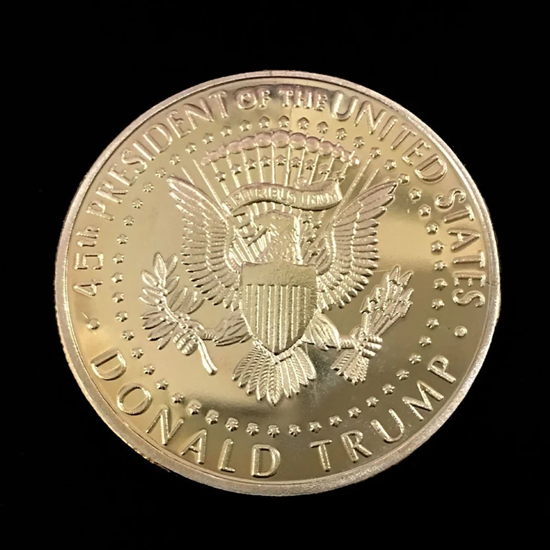 Новый Трамп президент искусство коллекция монет подарок 2020 золотые памятные