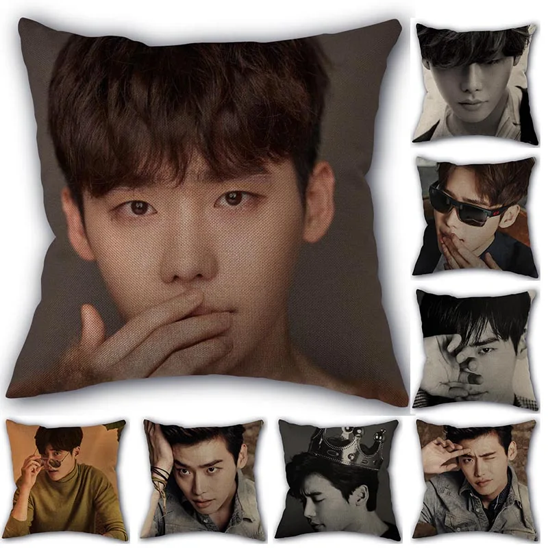 Изготовленный На Заказ Kpop ли Чон сок наволочка из хлопка и льна ткань домашний
