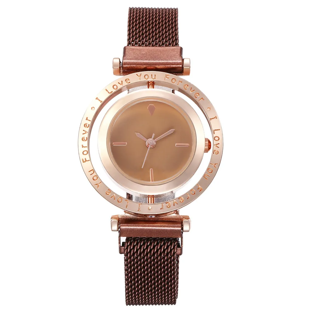 

New Women Lettering Dial Watch 2020 Magnetic buckle Ladies Watch Quartz Women Watches Gift montre femme reloj mujer orologio