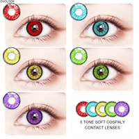 ovolook 2pcspair 5 tone series colored lenses for eyes contact lenses eye color lens soft cosplay colored contacts