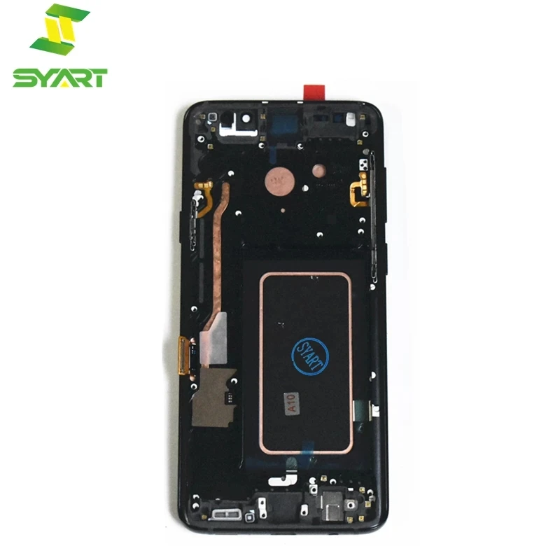 Pantalla LCD AMOLED sin puntos muertos para Samsung Galaxy S9 Plus, S9 +, G965, G965F, t&aacute;ctil, color negro con marco-1