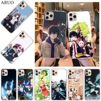 phone case for iphone 13 12 11 pro xs max 7 8 6 6s plus 13mini se2020 x xr anime blue exorcist soft tpu silicone cases cover
