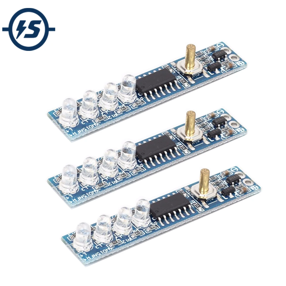 Индикатор светодиодный кости литиевого аккумулятора 1S 3 шт. панель со