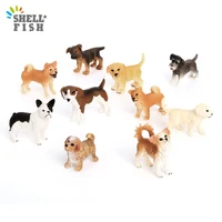 cute pet dog animals figurines model shiba inu beagle bulldog action figures lovely mini simulation dogs educational kids toys