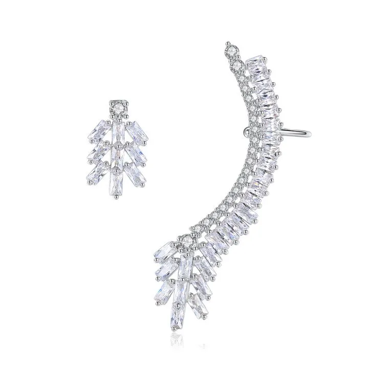 Модные ювелирные изделия цветные циркониевые серьги гипоаллергенные с