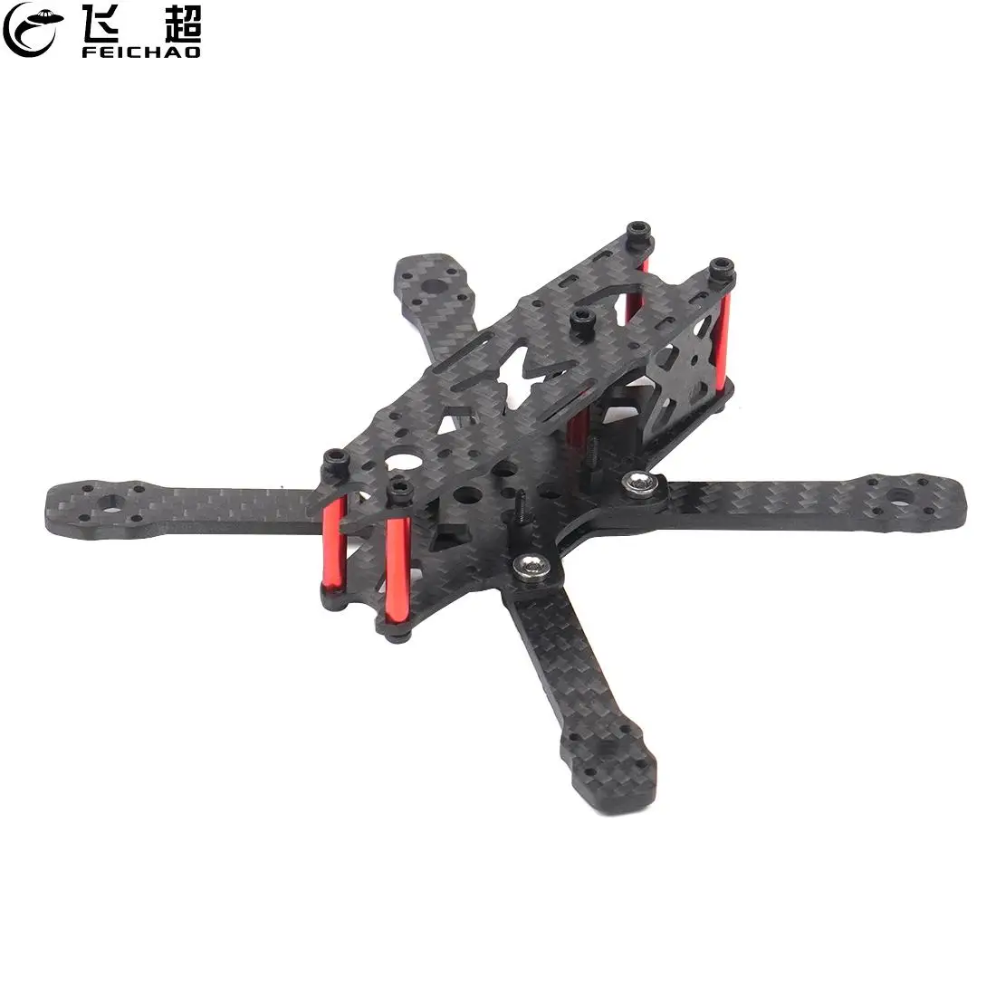 

FS135 135mm Wheelbase 3mm Arm Thickness 3K Carbon Fiber Frame Kit for RC Drone FPV Quadcopter 3 inch Props 1103/1104/1305 Motor