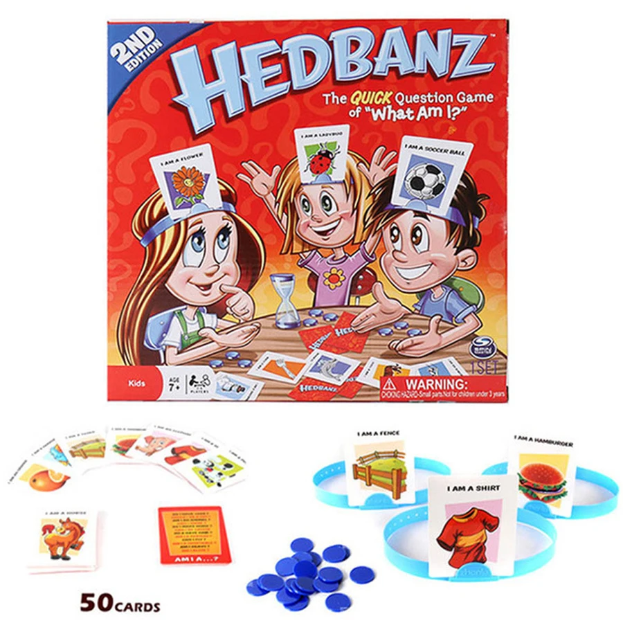 Новая игра Hedbanz быстрый вопрос о том, какой я карточная игра забавные гаджеты новинка игрушки Дети Родители Вечерние игры 1