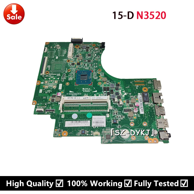 Placa base para ordenador portátil HP 15-D 250 G2 con N3520 cpu 753099-601 753099-501 753099-001 752405-601