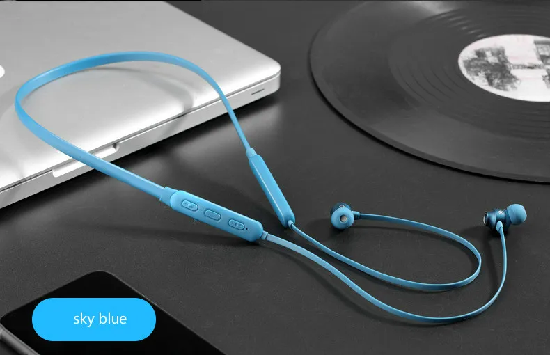Bluetooth 5,0, наушники, 16 часов, время разговора, Беспроводные спортивные наушники с шейным ободком, IPX5, водонепроницаемые, с микрофоном, стереогарнитура для телефонов, ПК