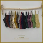 SP  CITY Harajuku простые однотонные женские теплые носки женские зимние толстые мягкие хлопковые носки теплые короткие носки в полоску женские носки