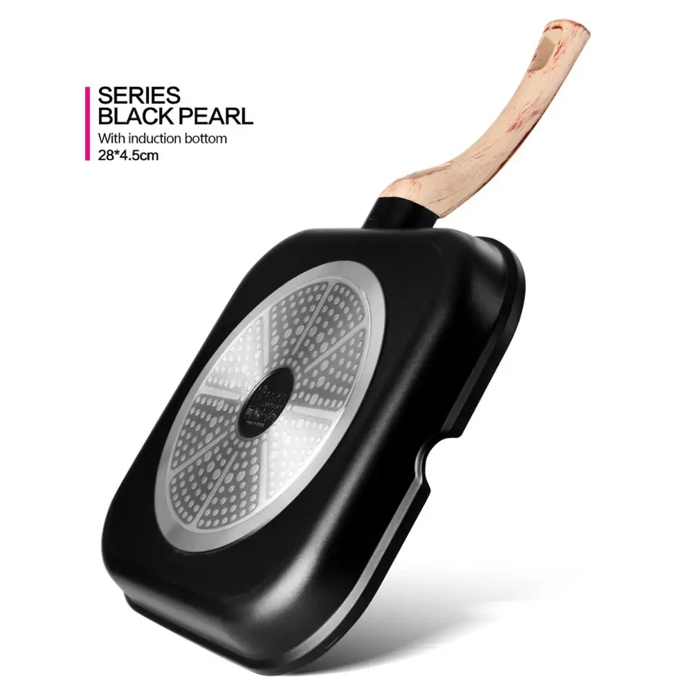 Сковорода гриль FISSMAN с черной жемчужиной и антипригарным покрытием|Сковороды| |