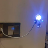 1pc creative spaceman astronaut led flexible usb light night light for kids toy laptop pc notebook