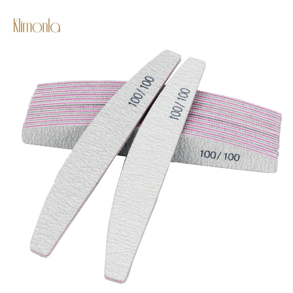 

10 шт., двусторонние пилки для ногтей, 100 Грат